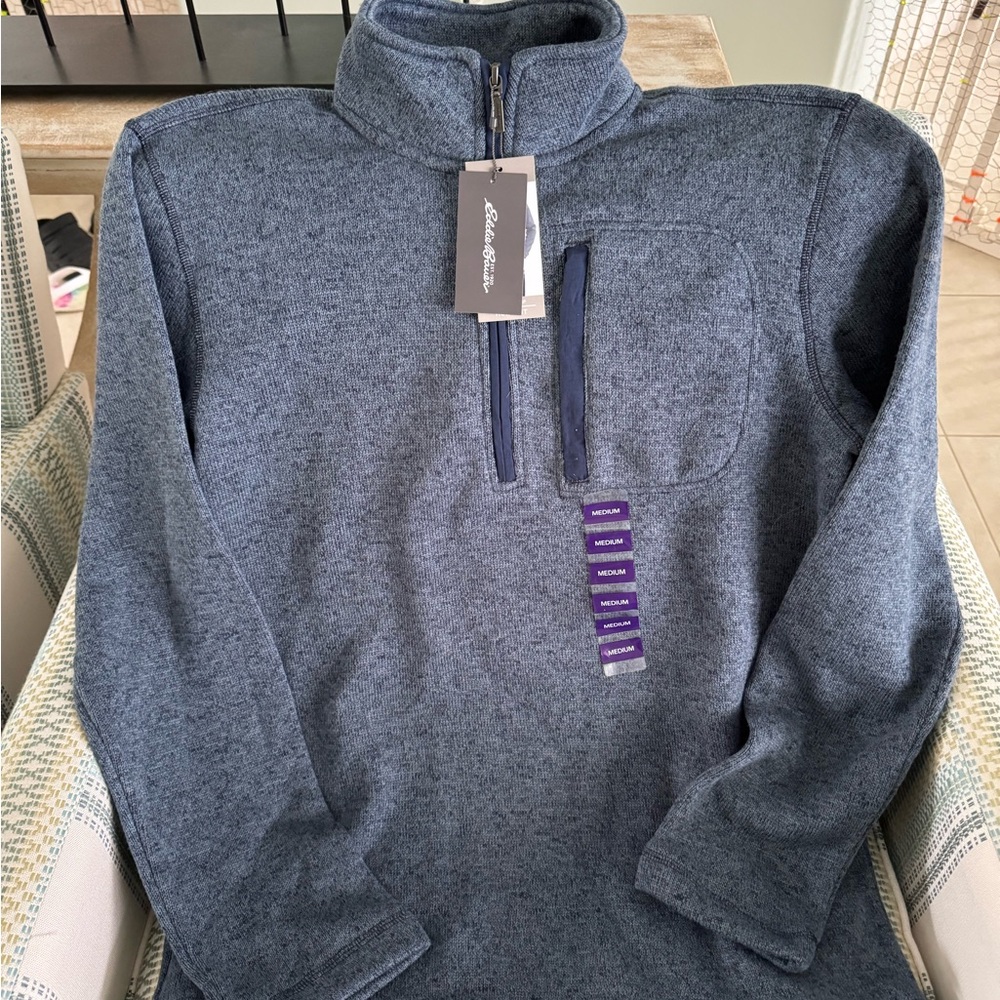 Men’s Eddie Bauer BWT Long Sleeve Pullover Medium
